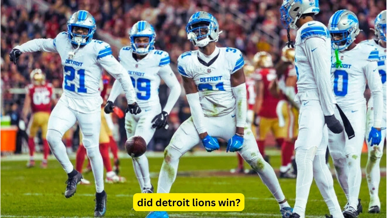 did detroit lions win